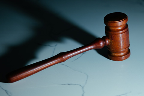 A judge's gavel.
